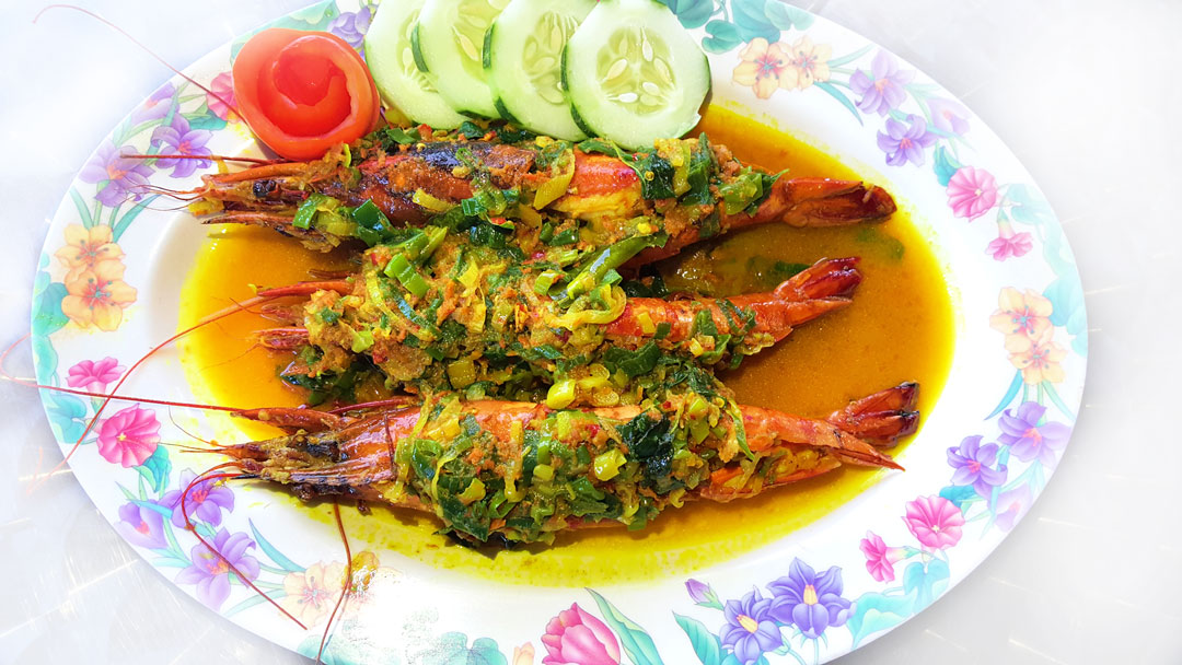 Shrimps with Woku Souce